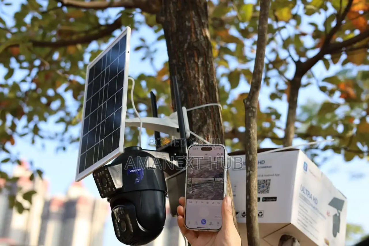 2 Screen Solar CCTV Camera