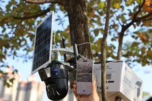 2 Screen Solar CCTV Camera