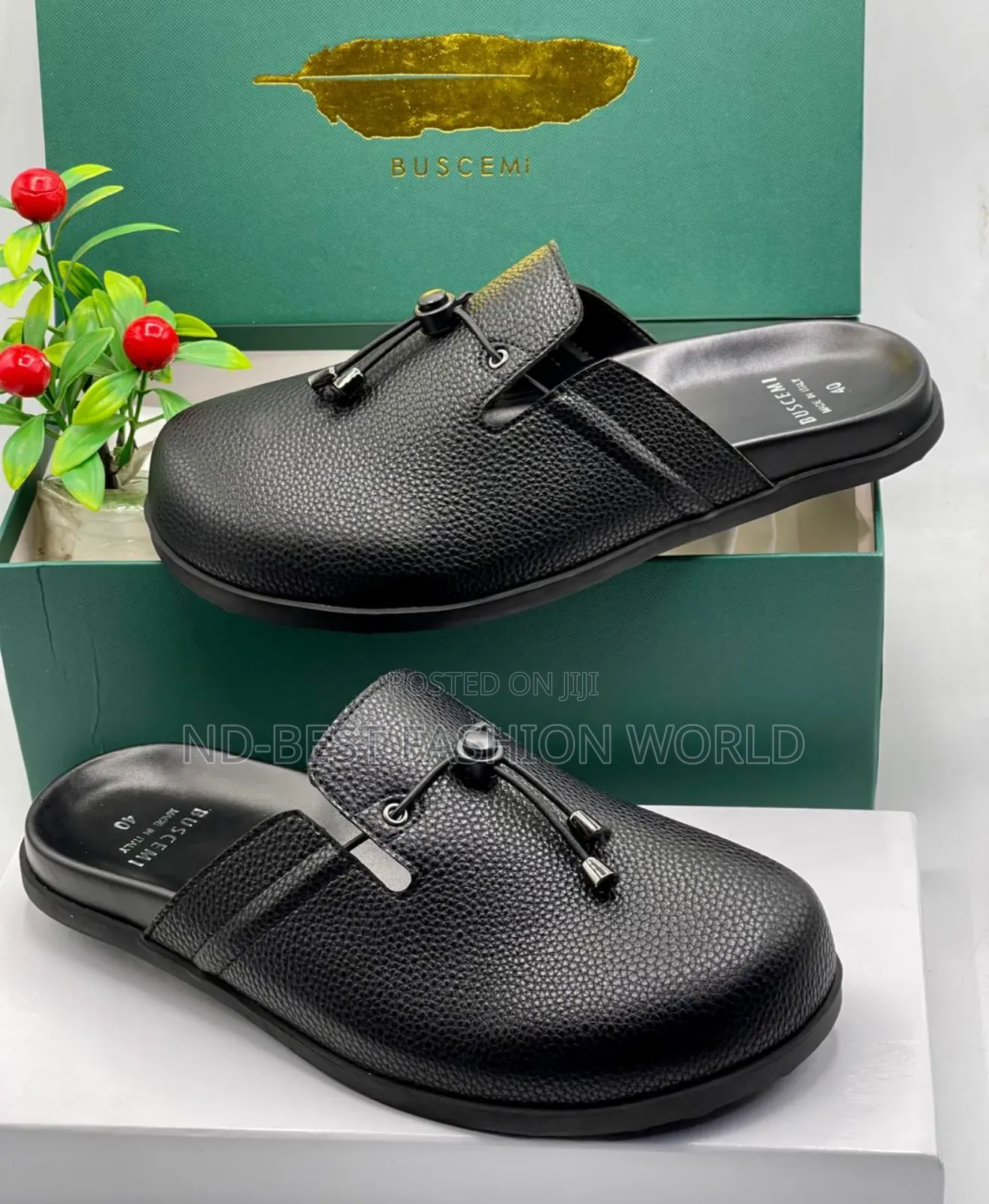 Buscemi Black Half Shoe