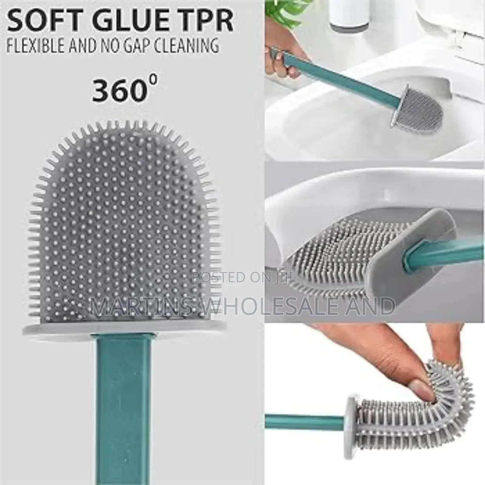 Silicone Toilet Brush With Holder