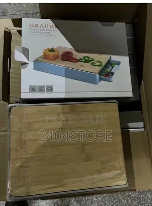 Bamboo Chopping Board With Drawer