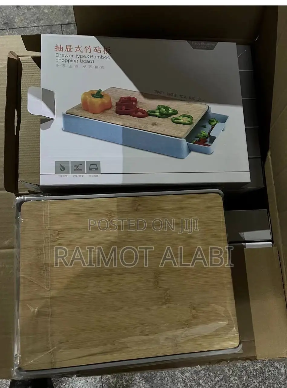 Bamboo Chopping Board With Drawer