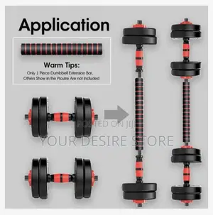 Strong 30kg Dumbbell Set With Barbell Extension