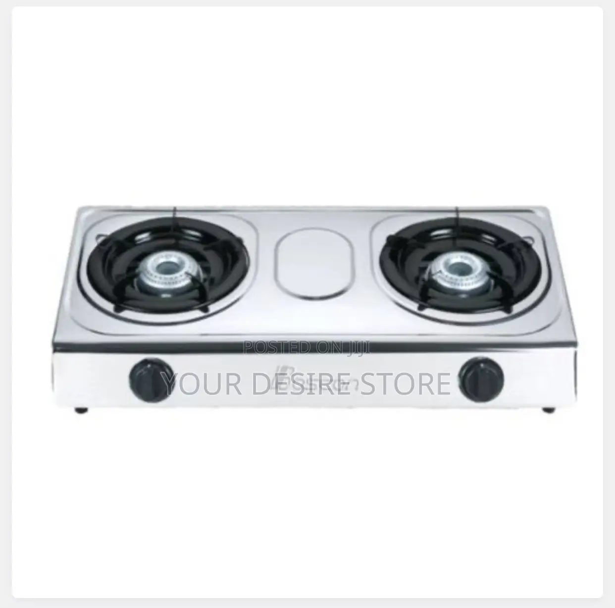 Boscon Auto Ignition Table Top Gas Cooker-2 Burner-Silver