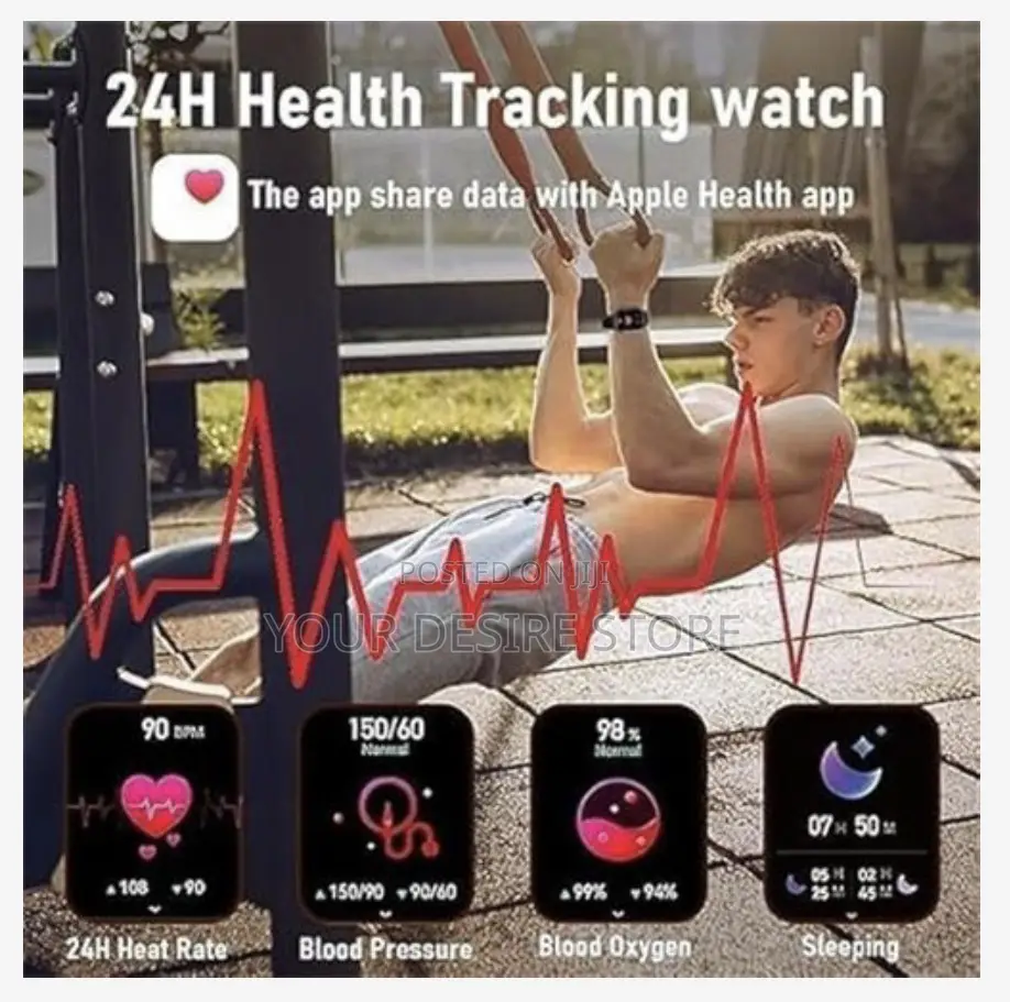 2.2'' Full Touch Screen Smart Watch - For Android Ios
