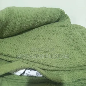 Blanket, 100% Cotton With Thermal Weave, Lightweight Breathable