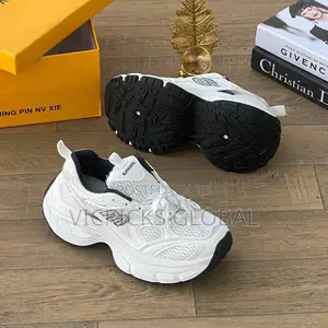 Balenciaga White Mesh Chunky Sole Sneakers