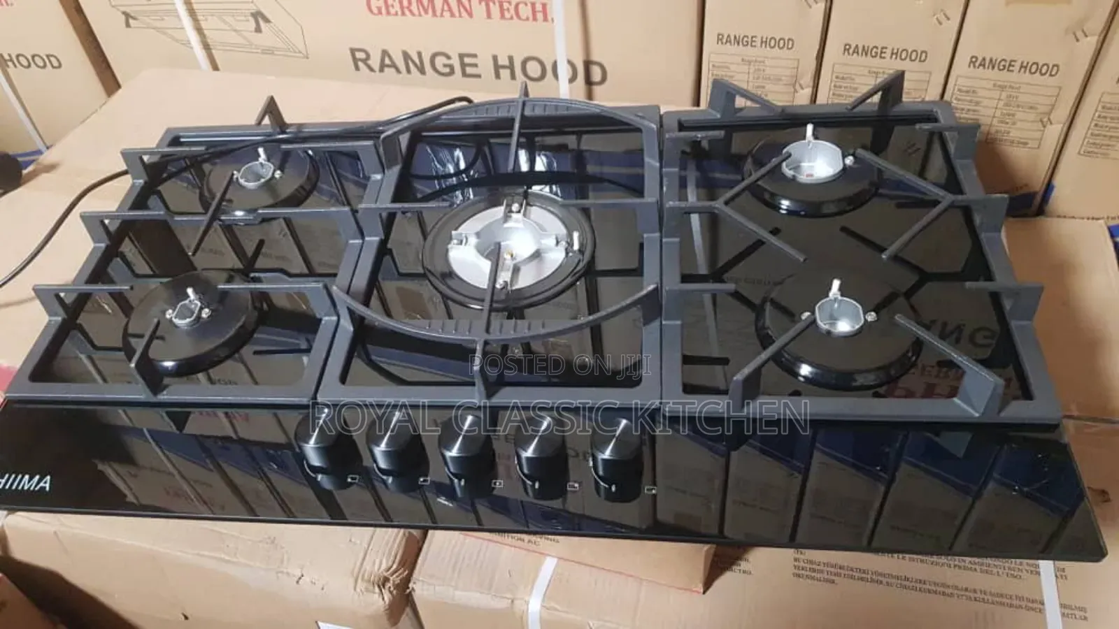 Built in 5 Burner Gas Cooker