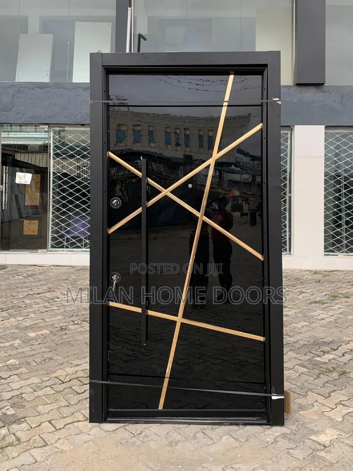 4ft by 8ft Turkey Single Leaf v-Gloss Security Door