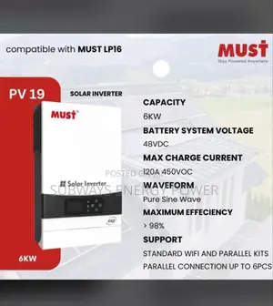 Must 6kva 48v Hybrid Inverter PSW