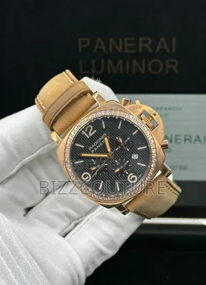 Original Panerai Luminor Brown Genuine Leather Strap Watch