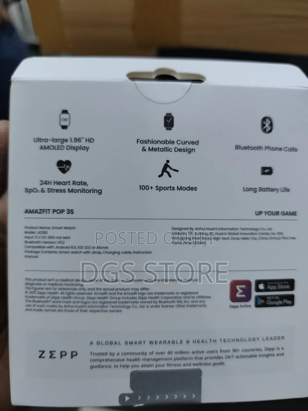 Amazfit Pop 3s Smart Watch