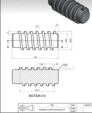Mechanical/Industrial Production Designs Drafting in Autocad