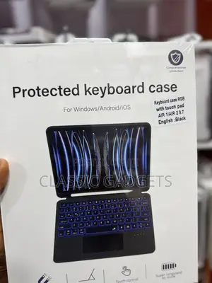 Keyboard Case With Backlight/Touchpad for iPad Air 1/Air 2 9.7