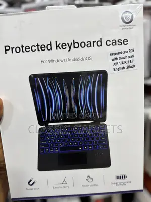 Keyboard Case With Backlight/Touchpad for iPad Air 1/Air 2 9.7