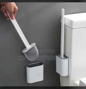 White Hanging Toilet Brush