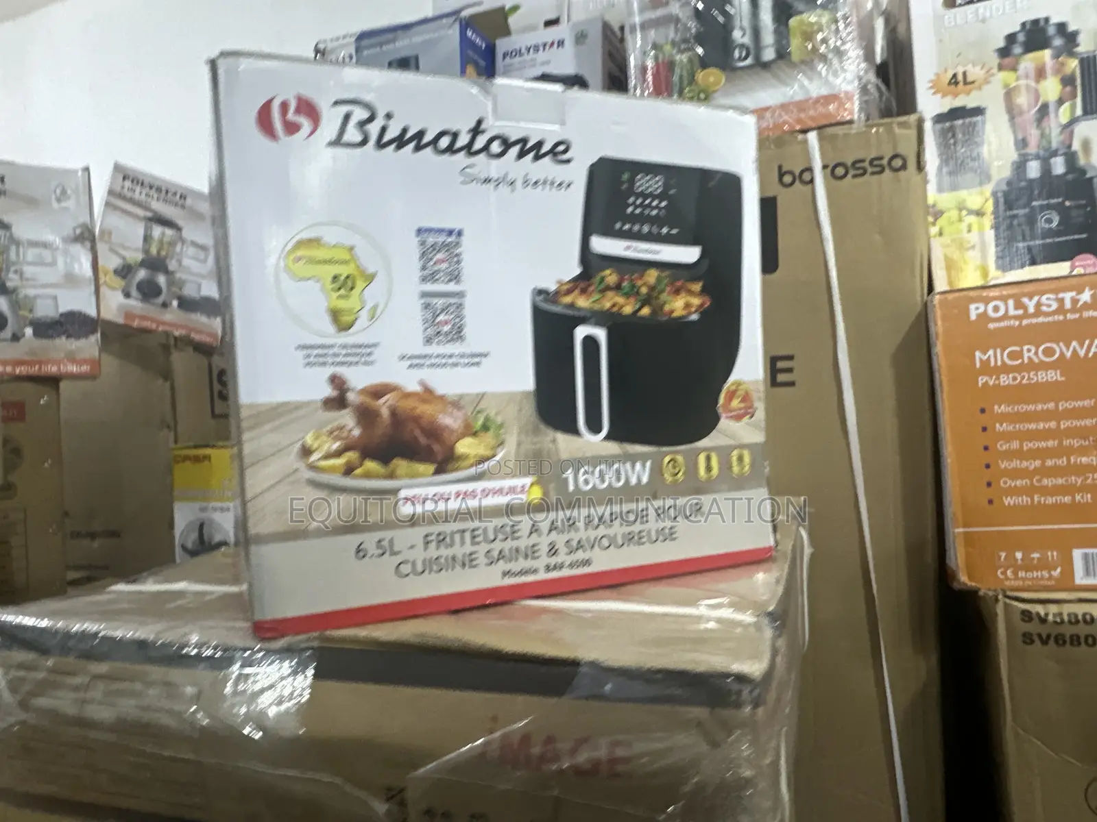 Binatone 6.5l Kitchen Air Fryer With Timer