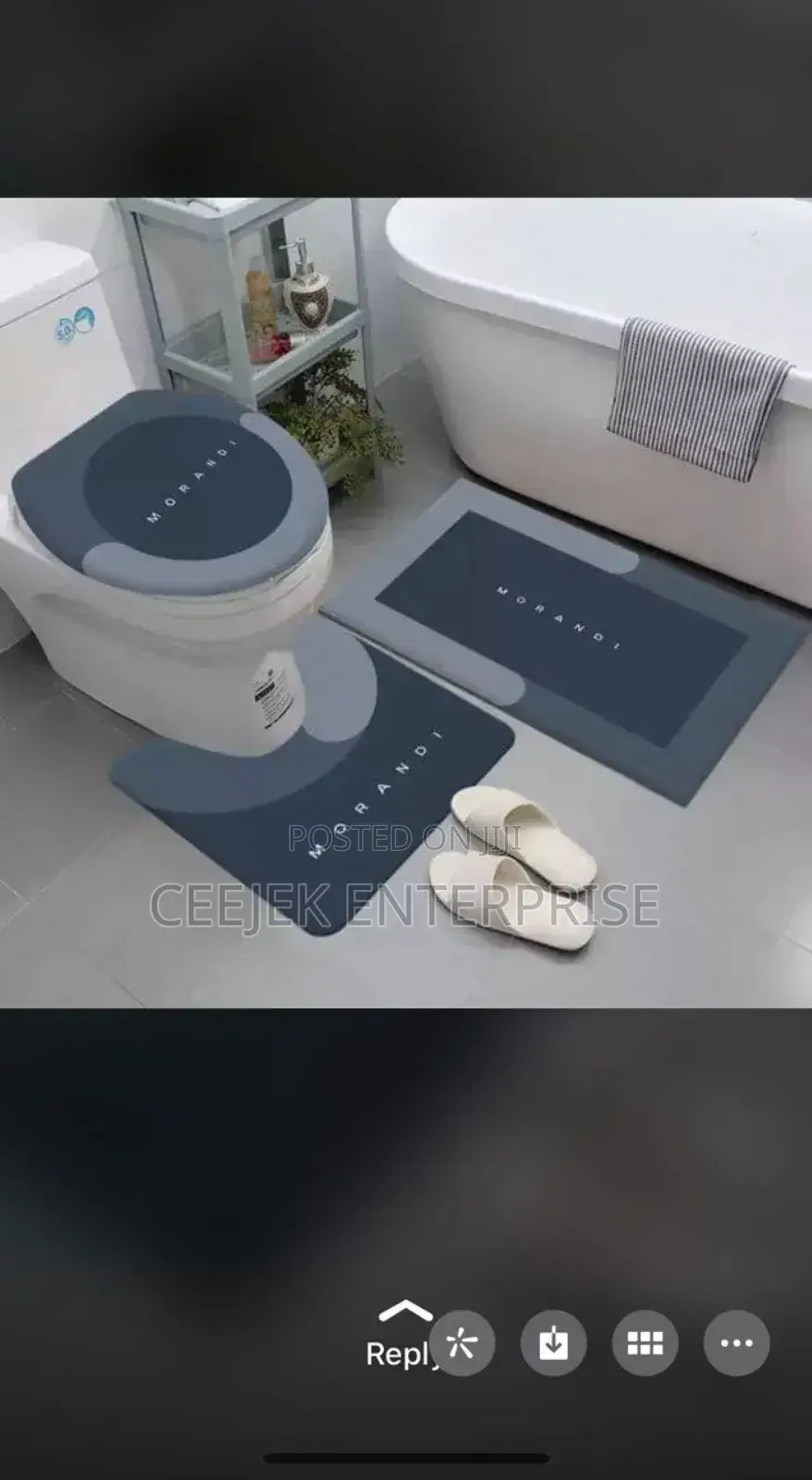 3 Set Toilet Matt