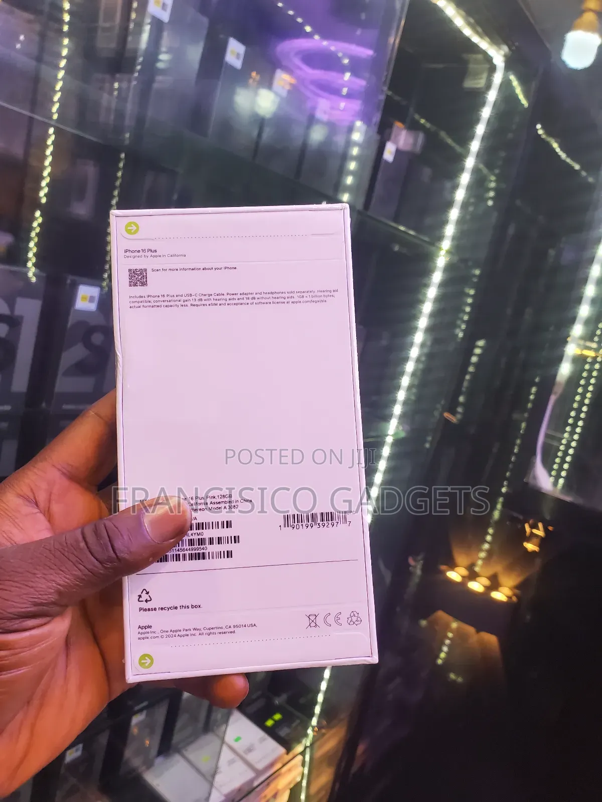 New Apple iPhone 16 Plus 256 GB Pink