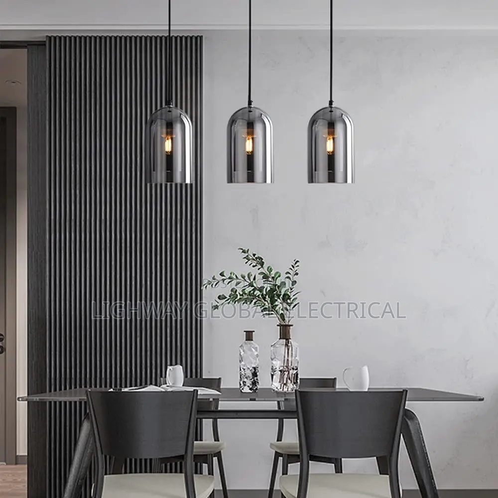Modern Loft Glass Lustre Pendant Light