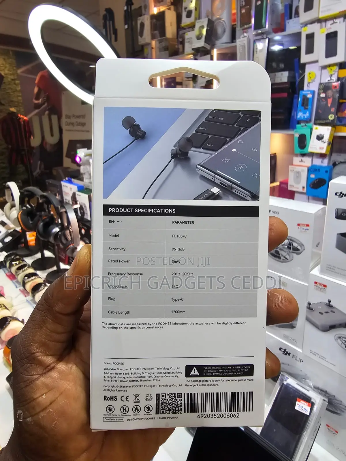 Authentic Solid Type-C Earphone With Hifi Audio