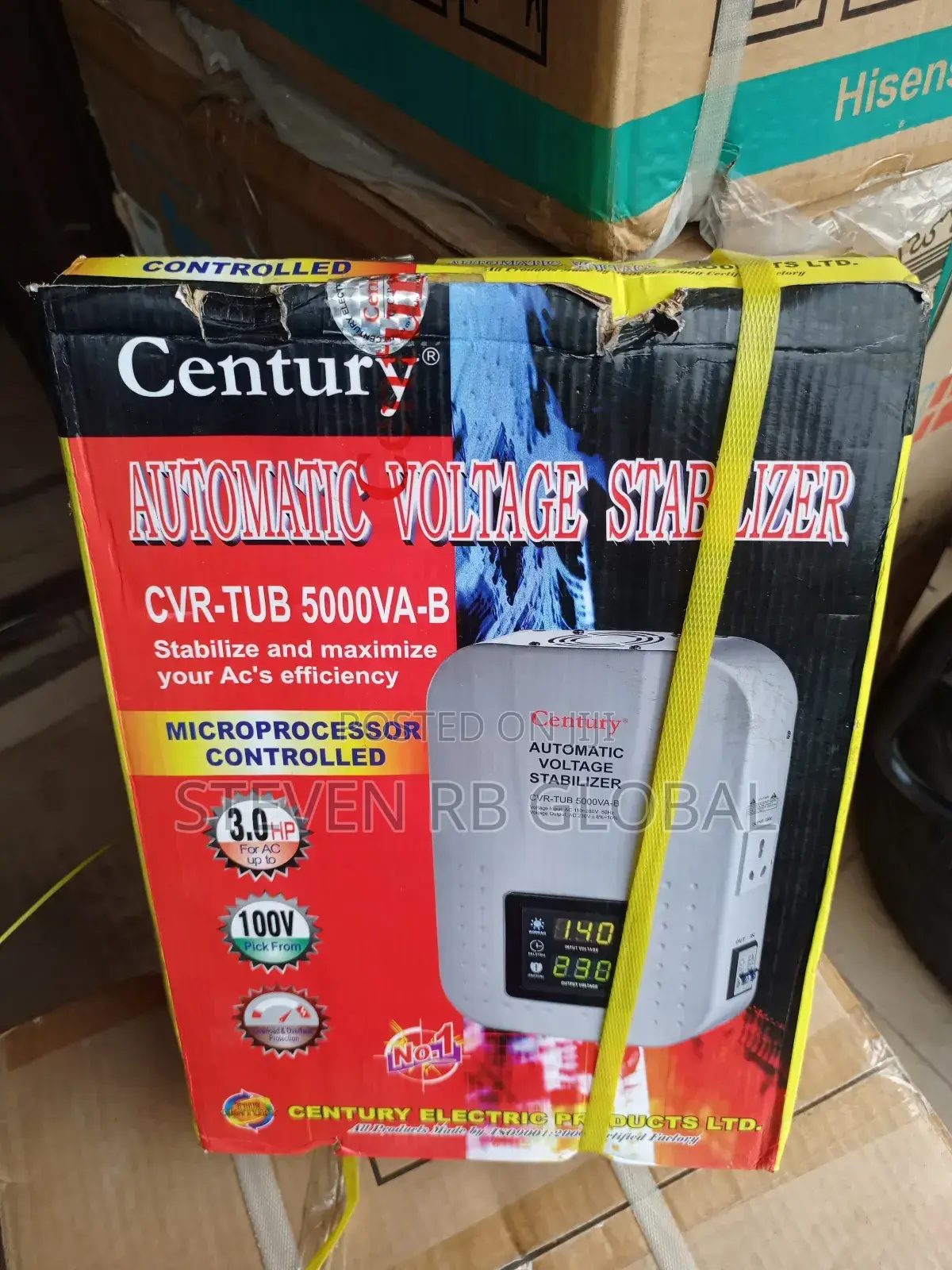 Century 5000w Wall Mounted Automatic Voltage Digital Stabilizer
