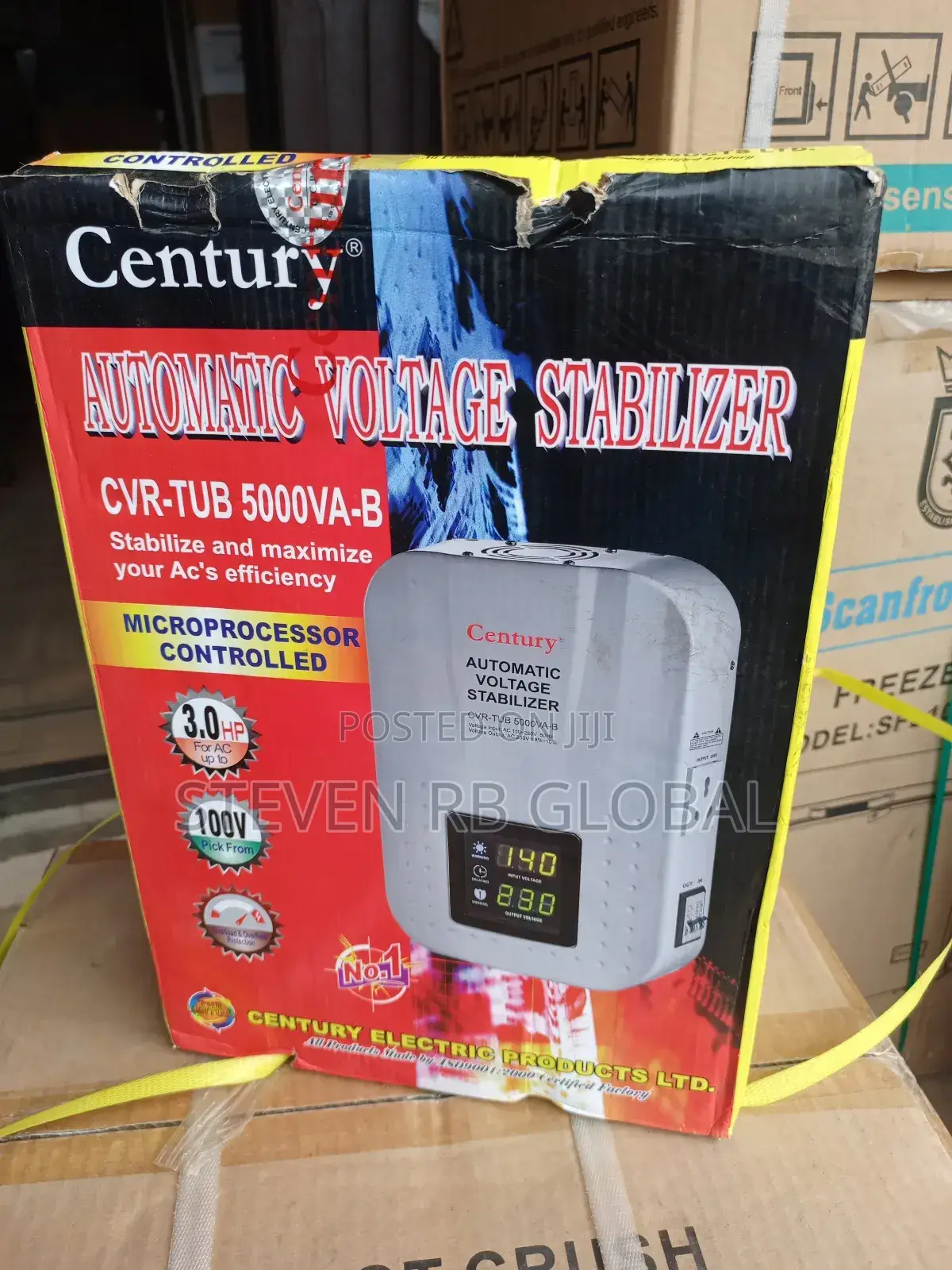 Century 5000w Wall Mounted Automatic Voltage Digital Stabilizer