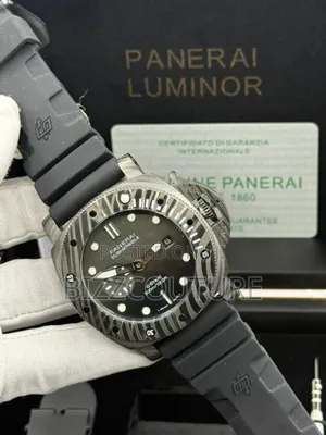Original Panerai Luminor Black Rubber Strap Watch in Store