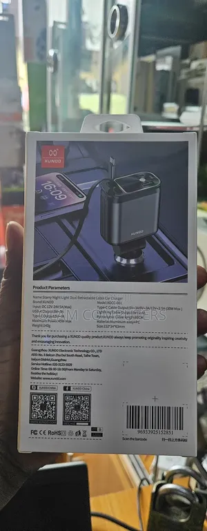 Xundd Dual Retractable Cable Car Charger
