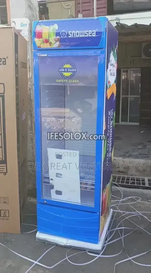 Brand New Snowsea Showcase 400l Refrigerator√External√Blue√