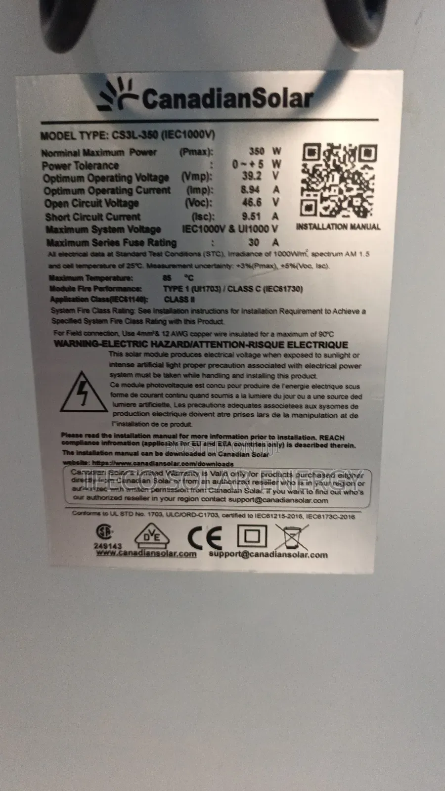 Canadian Panel 350w