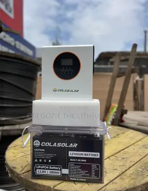 Cola Solar 1.2kva Inverter Is and 280ah Battery Is Available
