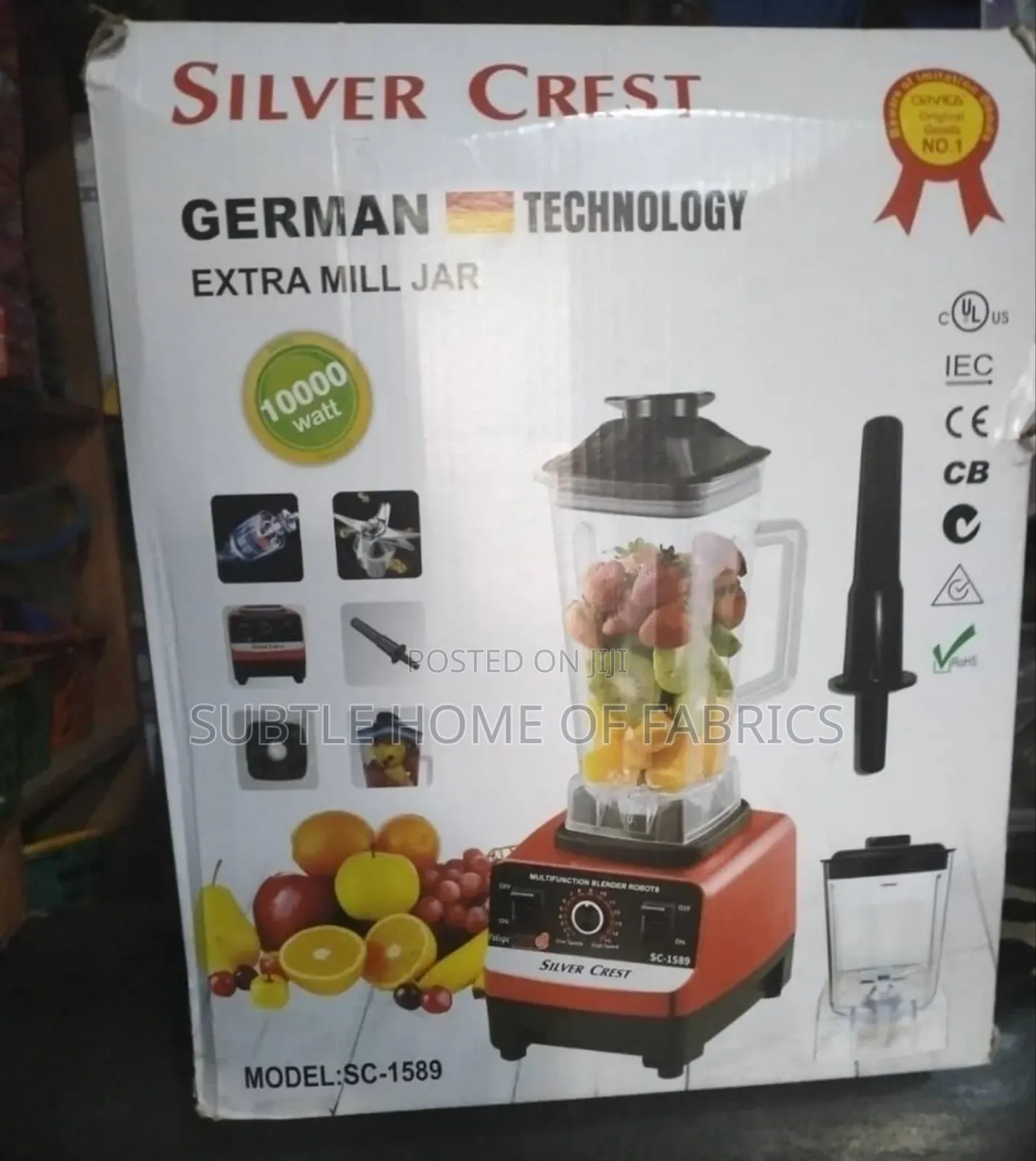 Powerful Silver Crest German Technology 2-in-1 Blender