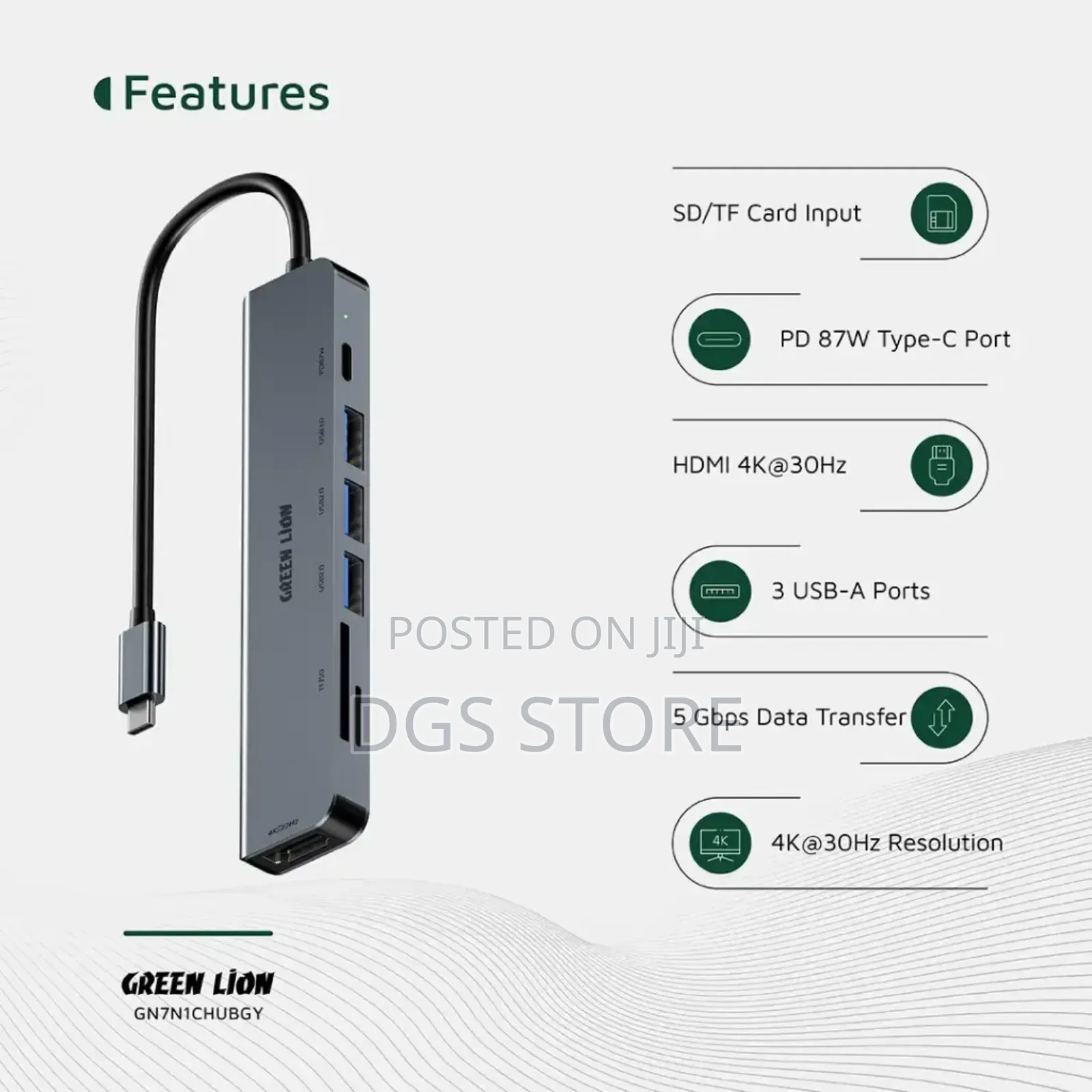 Green Lion 7 In1 Usb C Hub