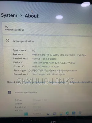 Laptop HP EliteBook 840 G3 8GB Intel Core i5 SSD 256GB