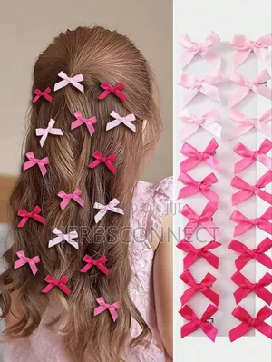 12pcs Cut Bowknot Hair Clips