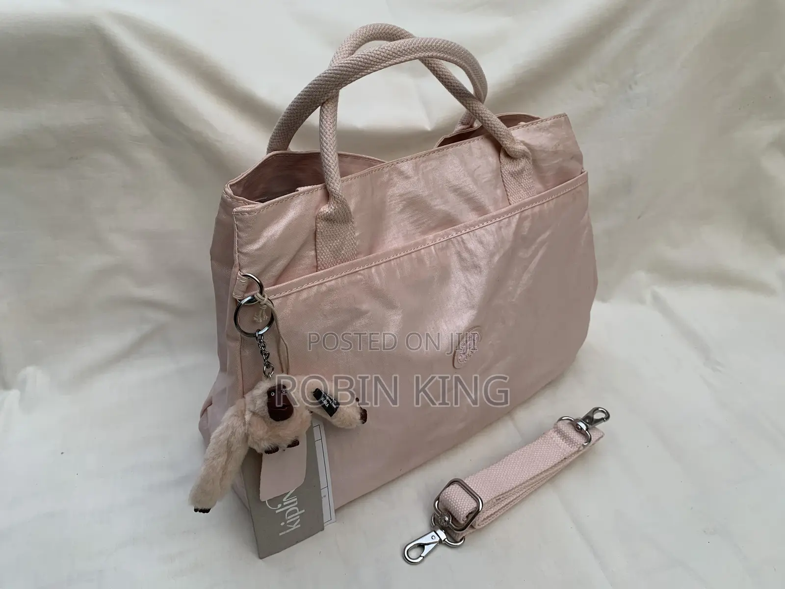 Kipling Womens Pink Shoulder Hand Bag Size Medium