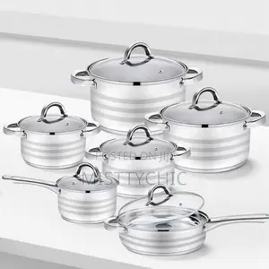 12 Pieces Stainless Steel Cookware Set