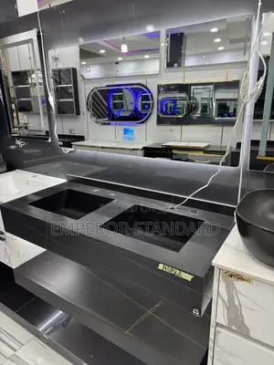 Luxury Cabinet With Double Sink and Led Mirror