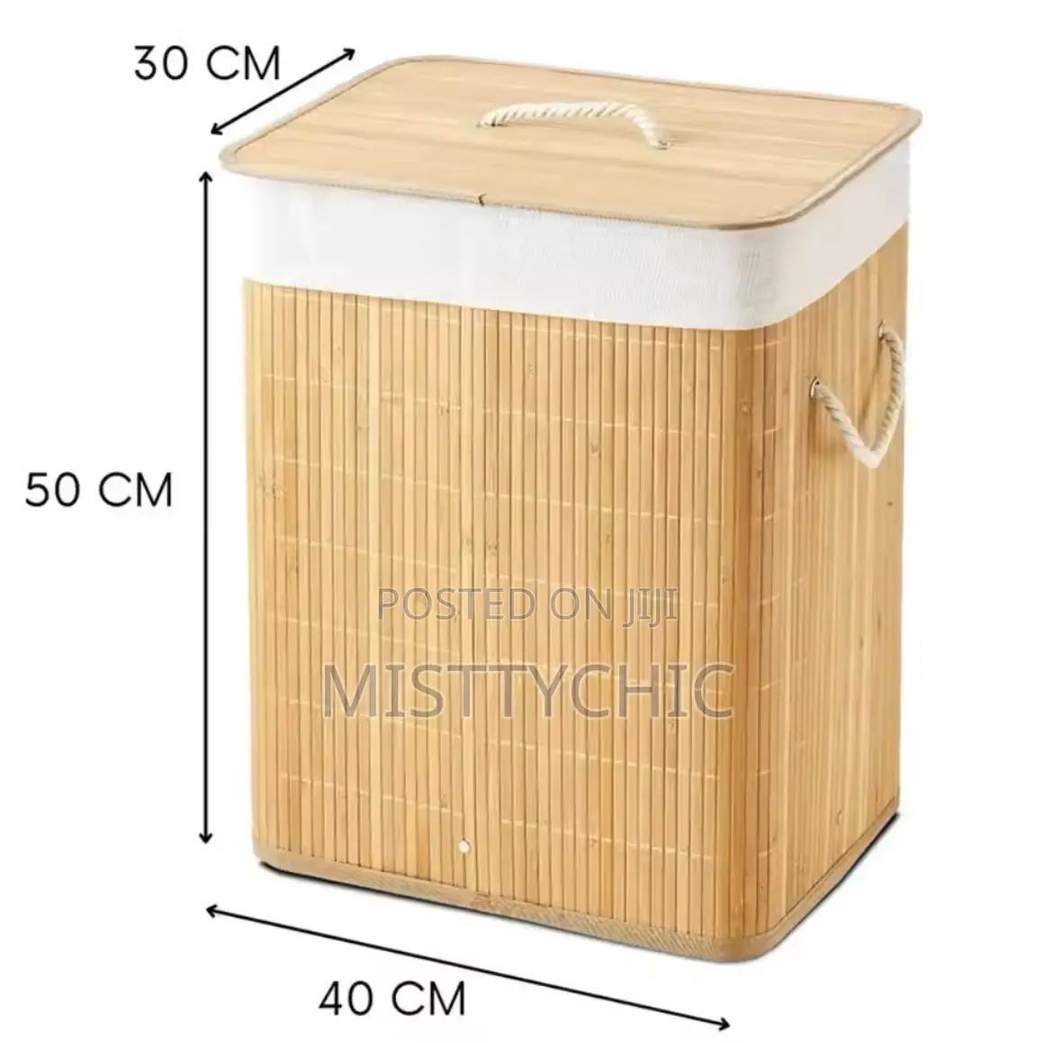 Bamboo Dirty Clothes Basket