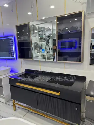 Italian 150cm by 60 Double Bowl Cabinet With 2
Led Mirrors