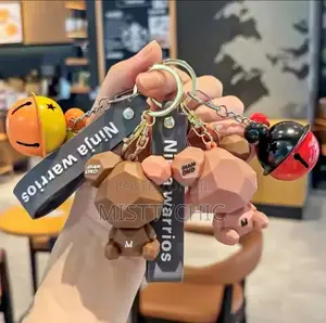 Cute Cartoon Bear Couple Keychain Circle Ring