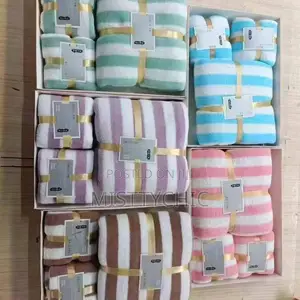 3 in 1 Towel and Bath Towel Set Absorbent and Lint
