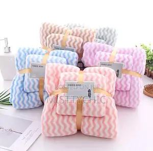 3 in 1 Towel and Bath Towel Set Absorbent and Lint