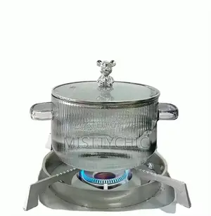 Transparent Glass Pot