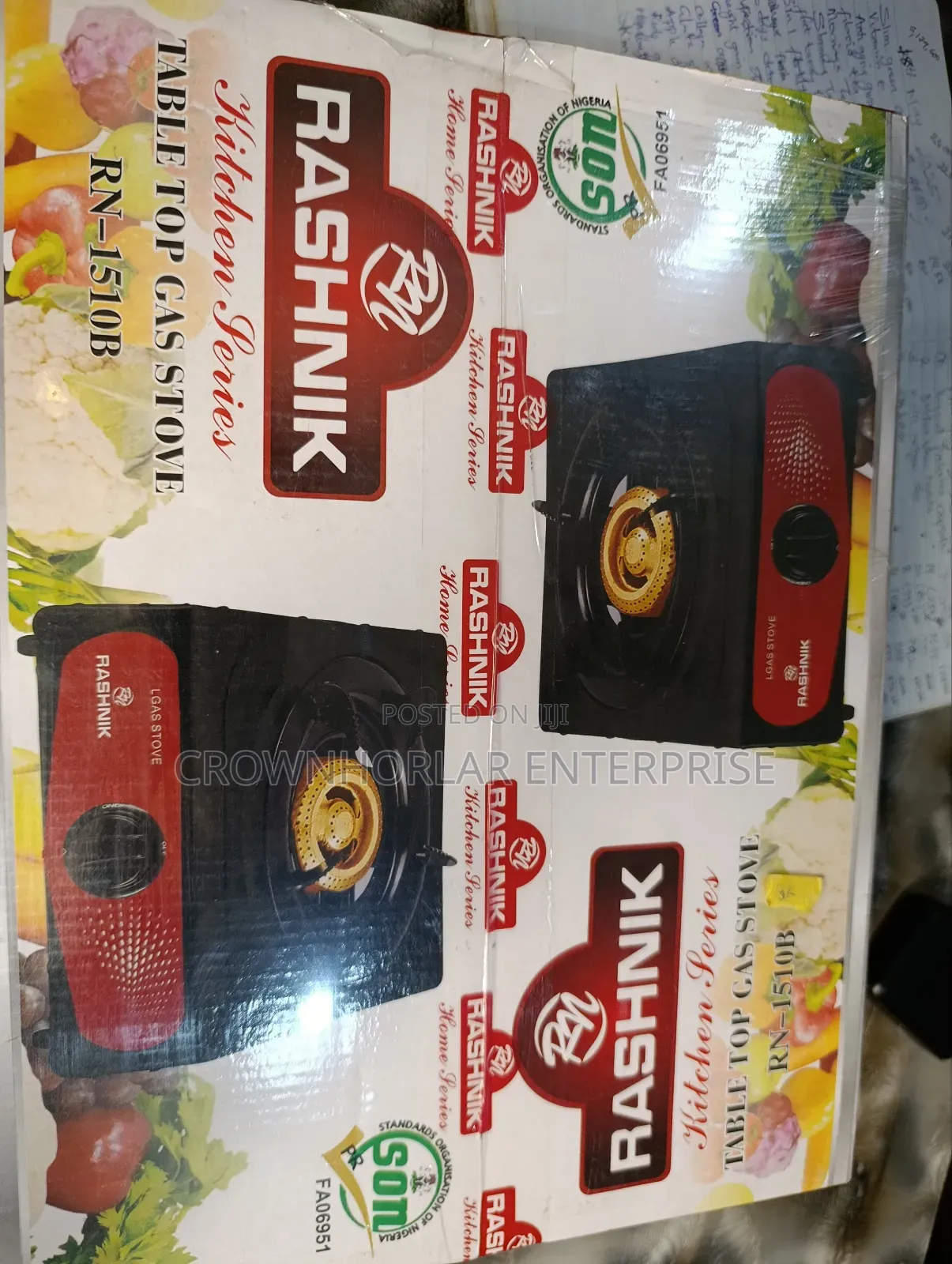 Rashnik Table Top Gas Stove