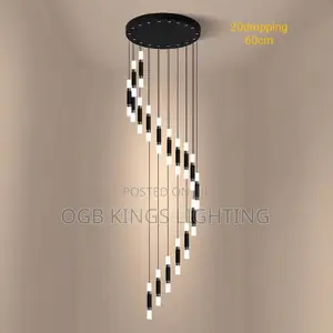 Led Pendantlamp Dual Light Sources Shine Up and Down Droplight Fixture