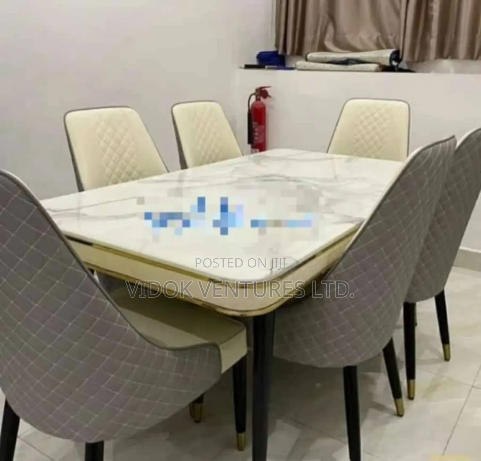 Marble Top Dining Set