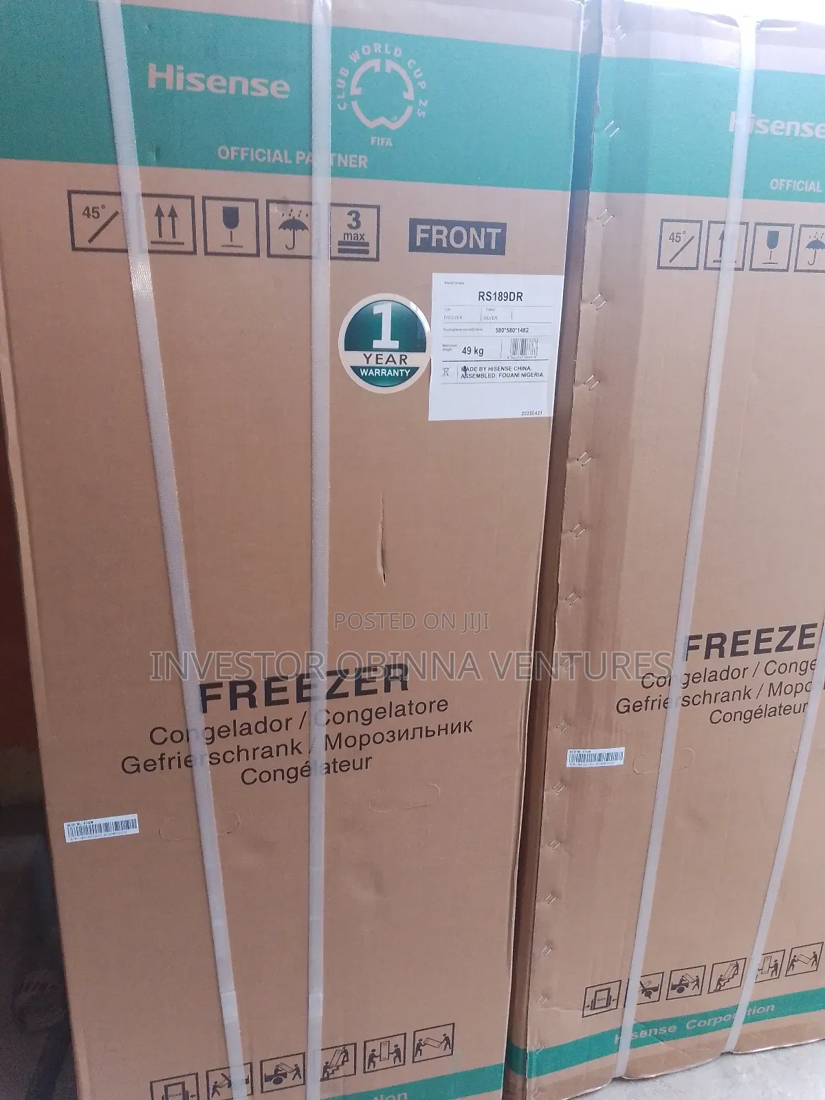 Hisense Upright Freezer