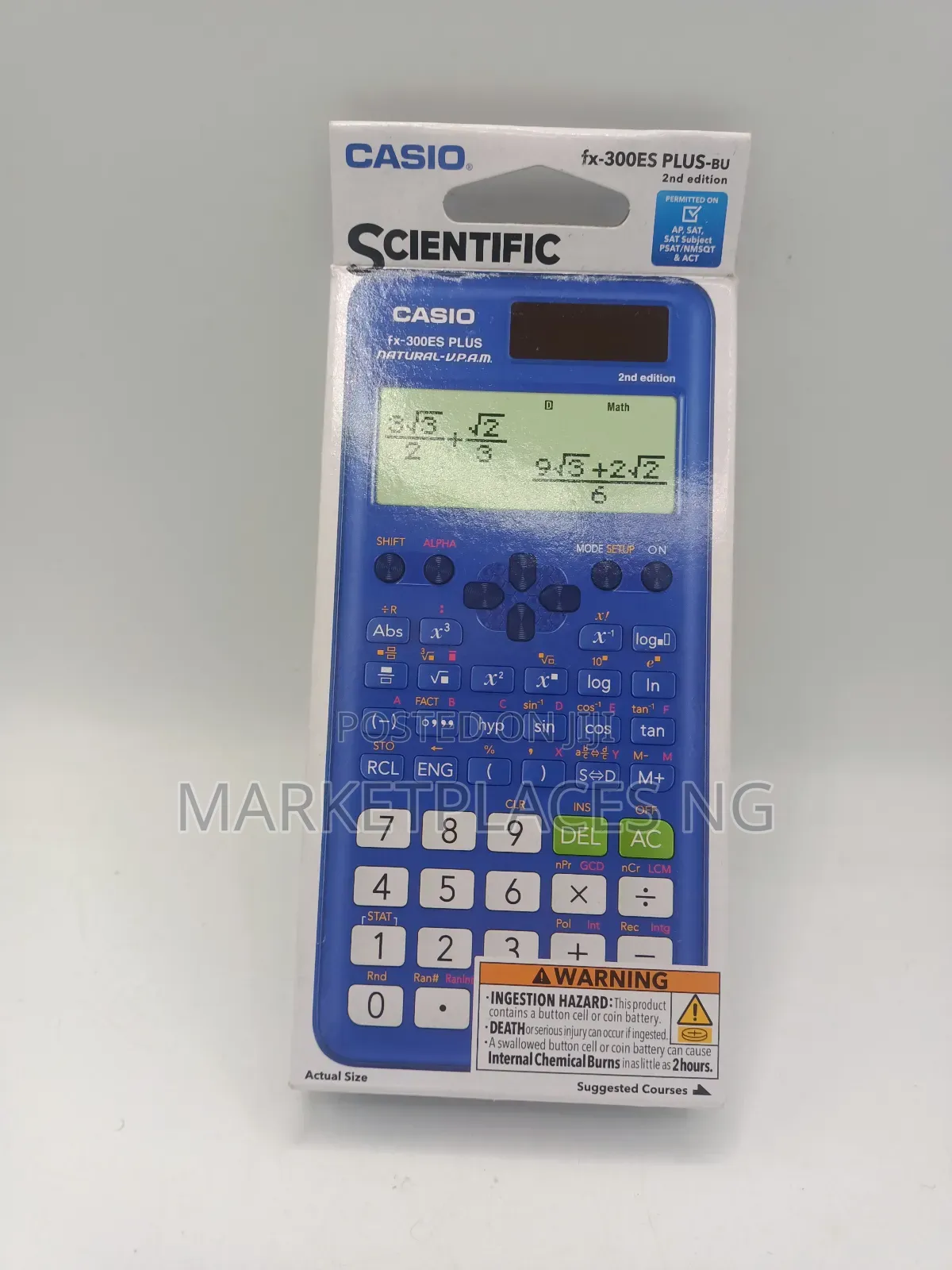 Casio Fx-300es Plus 2nd Edition – Standard Scientific Calculator